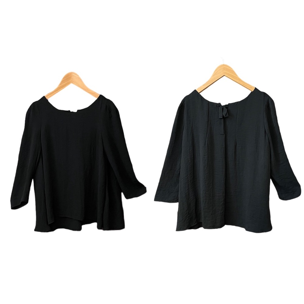 Claudie Pierlot Audrey Marnay Black French Rififi Back Bow Blouse 1 Small